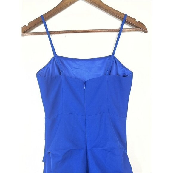 BARDOT Women’s 4 Midi Dress BRIELLE SLEEVELESS PENCIL Cocktail Party BLUE New - Picture 6 of 15